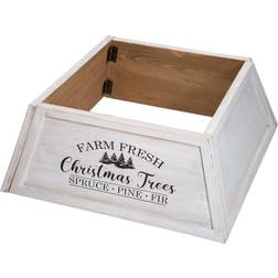 GlitzHome "farm Fresh Christmas Trees" Collar<Br > Multi Multi Storage Box